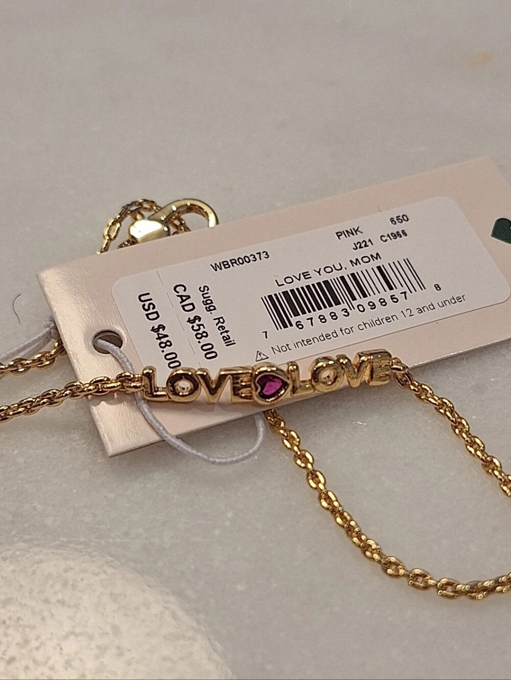 Kate Spade Gold "Love" Bracelet NWT - Picture 2 of 2